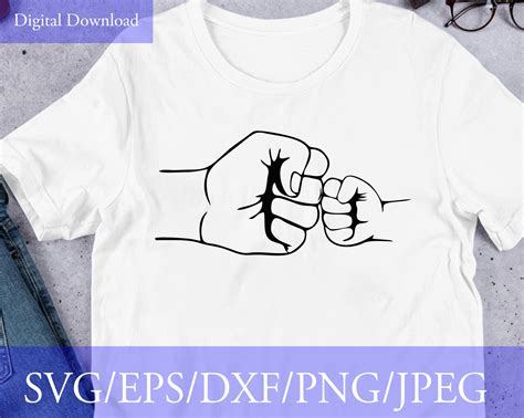 fist bump svg father and son svg mother and daughter svg etsy finland