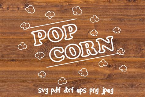 Pop Corn Svg Popcorn Cut File Png Graphic By Craft Box · Creative Fabrica