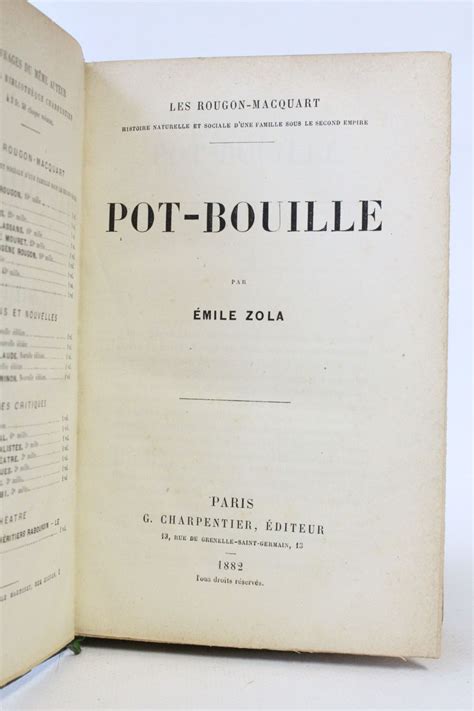Zola Pot Bouille Edition Originale Edition