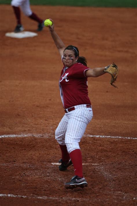Alabama pitcher montana fouts, right, celebrates her perfect game against ucla with bailey hemphill. Alabama softball wins the SEC/ACC Challenge | AL.com