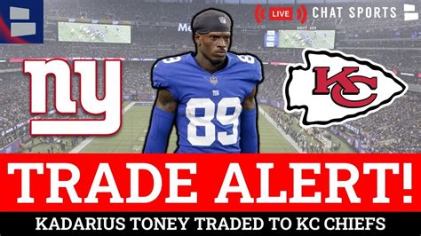 Breaking Giants Trade Kadarius Toney To The Chiefs For Draft Picks