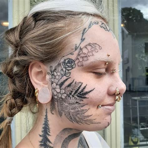 30 Stunning Face Tattoo Ideas For Men And Women Face Tattoos Face Tattoos For Women Earthy