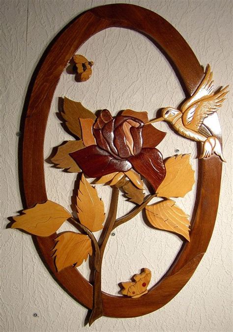 Custom Order Your Own Wood Intarsia Rose By Intarsiabydebbie Intarsia