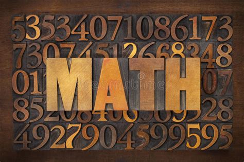 The Word Math Spelled Out In Toy Letters Stock Image Image Of Close