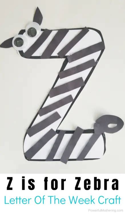 Letter Z Craft Zebra