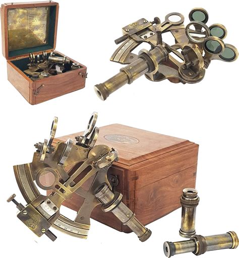 The New Antique Store Sextant Brass Navigation Instruments Sextante