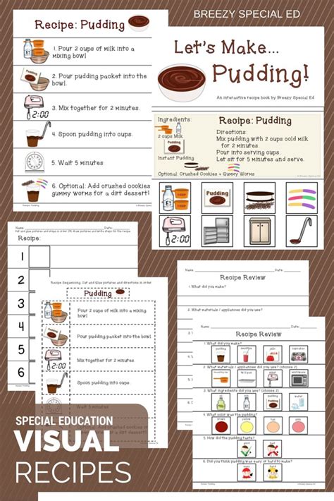 Interactive Cooking Lessons Visual Recipes For Pudding And Jello