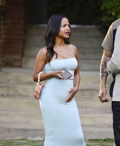Pregnant Christina Milian At Houdini Estate To Support Launch Of Inspr
