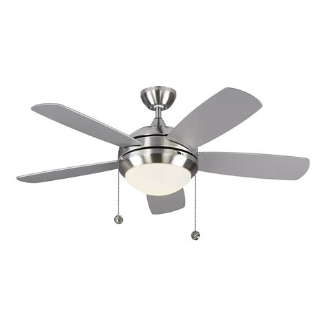 Monte Carlo Fans Discus Classic 44 In Integrated Led Brushed Steel