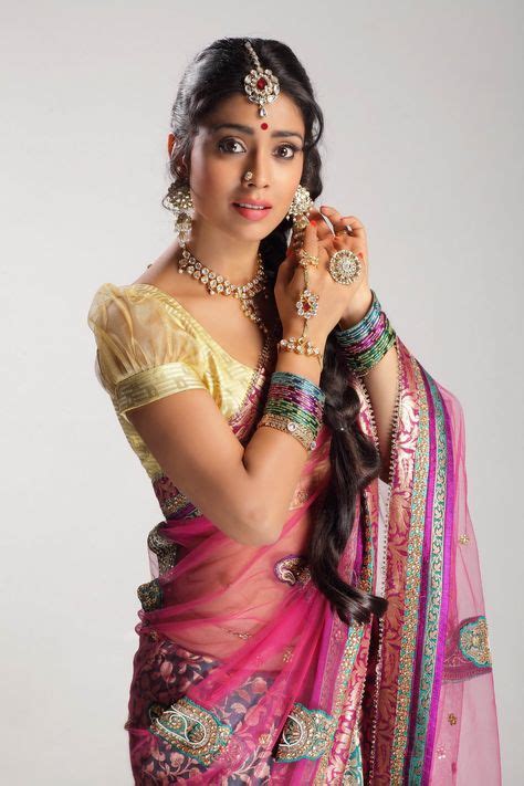 Actor Shriya Saran In Beautiful Saree W Jewelry Ensemble S A R I S
