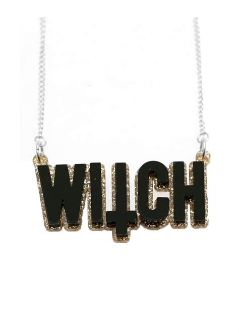 Punky Pins Witch Necklace Attitude Clothing