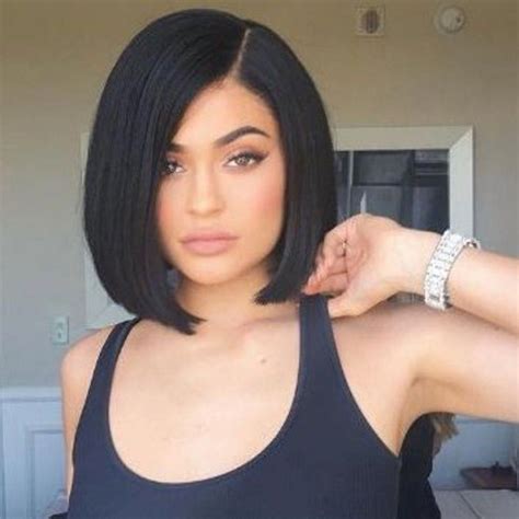 Kylie Jenner Bobhaircut Jenner Hair Sleek Bob Hairstyles Short