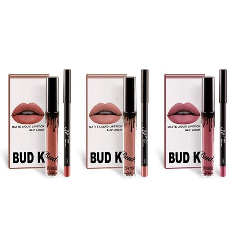 New Style Bud K Brand Hot Liquid Matte Lipstick Lips Pencil Makeup Lasting Lip Tint Waterproof