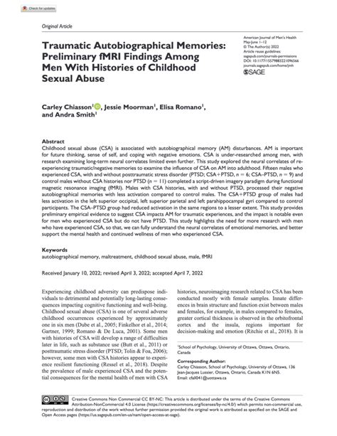 Pdf Traumatic Autobiographical Memories Preliminary Fmri Findings