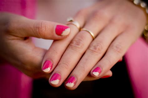 Crashingred How To Pink Nails With Gold Embellishments Crashingred