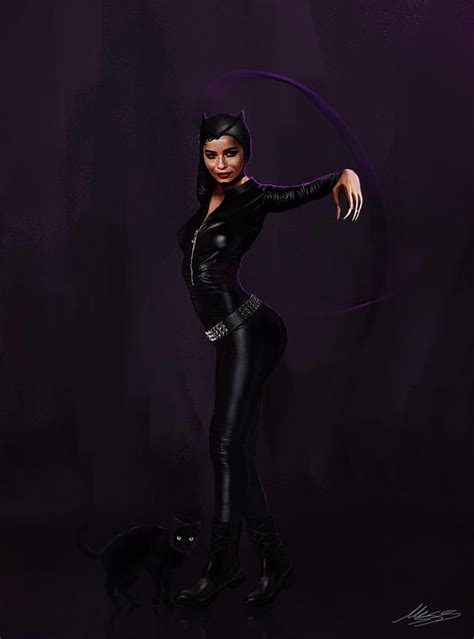 Artwork My Fan Art Of Zoe Kravitz As Catwoman Dccomics