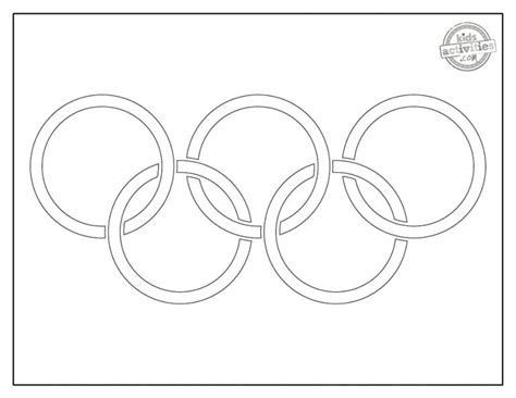 Free Printable Olympics Coloring Pages Olympic Rings And Olympic Torch