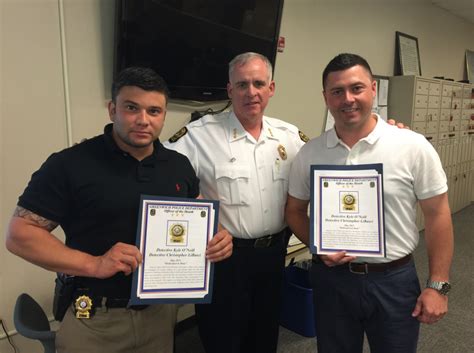 Greenwich Police Officer Of The Month Detectives Kyle Oneill And Christopher Libasci