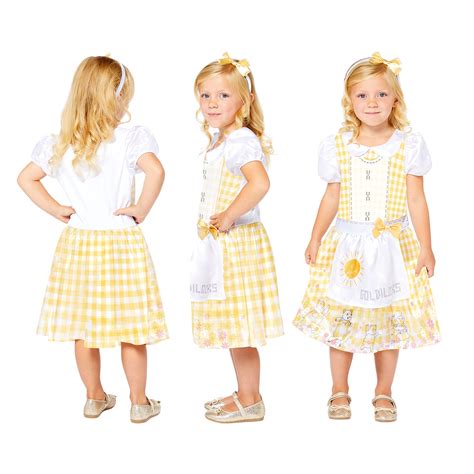 Childs Goldilocks Fancy Dress Recyclable Costume Girls Book Week Day