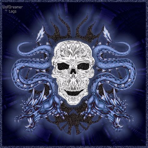 Blue Dragons And Skull Dragon Graphics For Facebook Tagged Facebook
