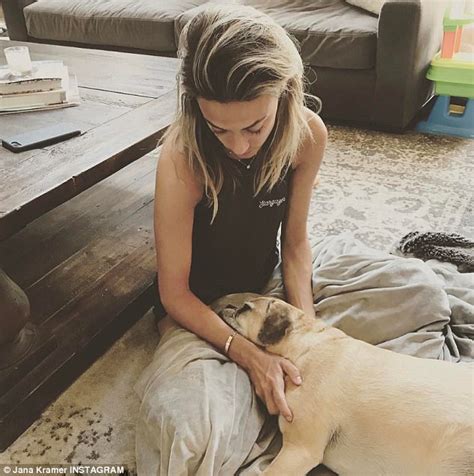 Jana Kramer Bids Goodbye To Beloved Dog Sophie Daily Mail Online
