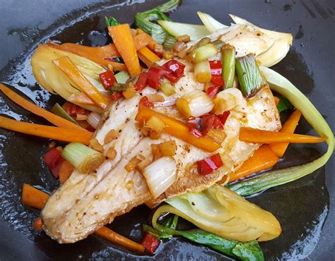 Sea Bass And Stir Fry Vegetables Cooktogether