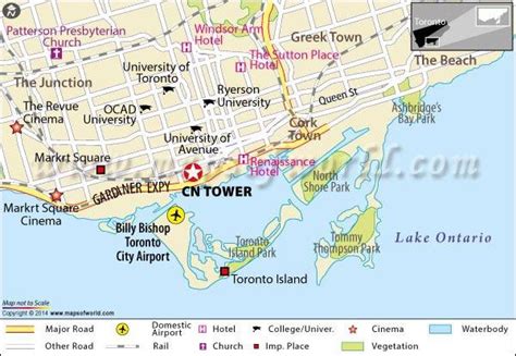 Cn Tower Toronto Map Map Of Cn Tower Toronto Canada