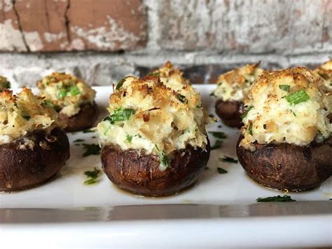 Crab Stuffed Mushrooms #SundaySupper | Recipe | Crab stuffed mushrooms, Stuffed mushrooms, Olive ...