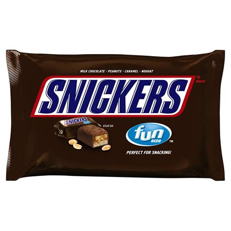 Snickers Fun Size Chocolate Candy Bars 118 Oz