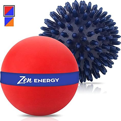 Epitomie Fitness Zen Energy Pro Massage Balls Large Ball For Massage And Large Spiky Reflexology