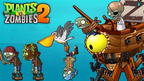 Plants Vs Zombies 2 Pirate Seas Day 35 Zomboss 20 Youtube