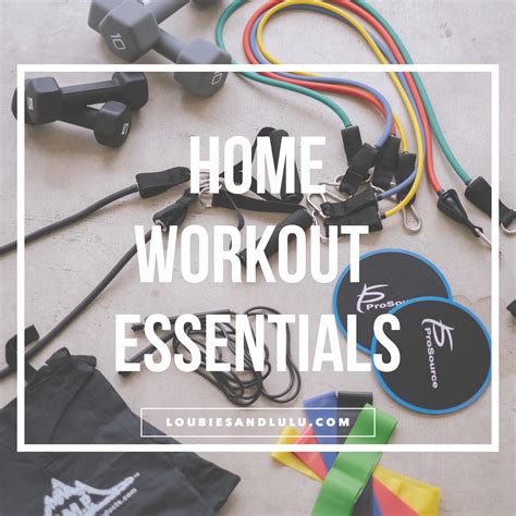 Home Workout Essentials Loubies And Lulu
