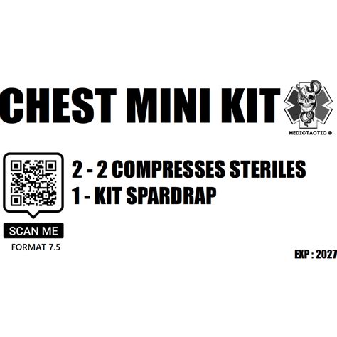 Kit Pansement 3 Cotes Chest Mini Kit