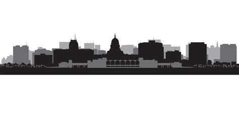 Madison Milwaukee Skyline - city silhouette png download - 1919*1018 - Free Transparent Madison ...