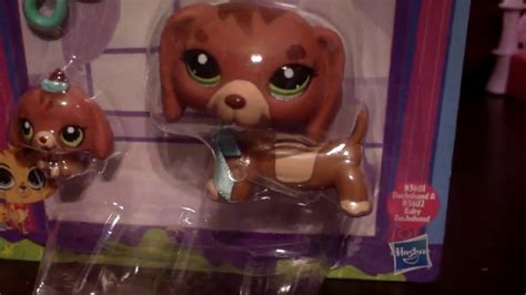 A Lps Toy Review Mommy And Baby Set Dachshund 3601 Youtube