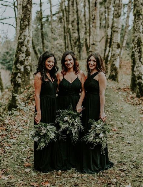 Bridesmaid Dresses Don’t Miss These 22 Black Bridesmaid Dresses For Your Fall And Winter