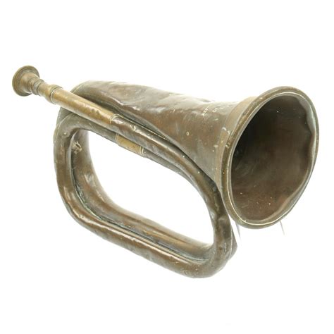 Original British Wwi Regimental Bugle By Henry Potter And Co Of London