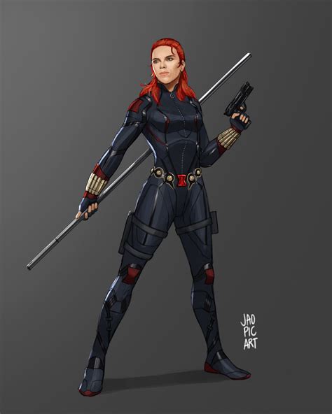 Black Widow Concept Art Marvel Cinematic Universe Jao Picart On