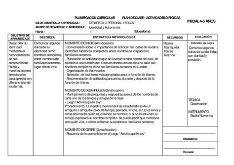 Refuerza tus conocimientos y diviértete con los juegos educativos para niños de happy learning. Calaméo - 1. PLANIFICACIONES IDENTIDADYAUTONOMIA