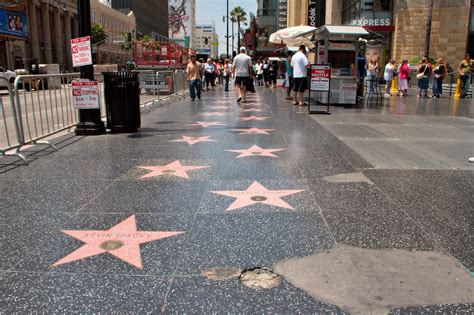 Hollywood Walk Of Fame In Los Angeles A Tribute To Legendary Figures