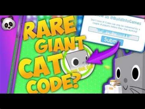 When other players try to make money during the game, these codes make it easy for you and you can reach what you need earlier. Roblox Pet Simulator Code For Giant Cat | Roblox Robux ...