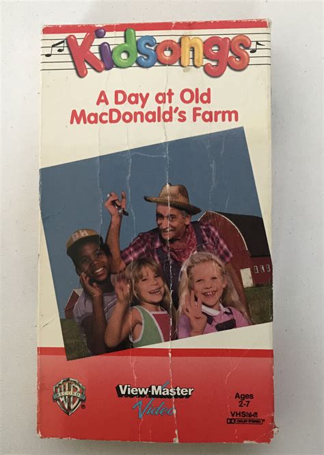 Vhs Kidsongs A Day At Old Macdonalds Farm 1985 Kids Songs Movie
