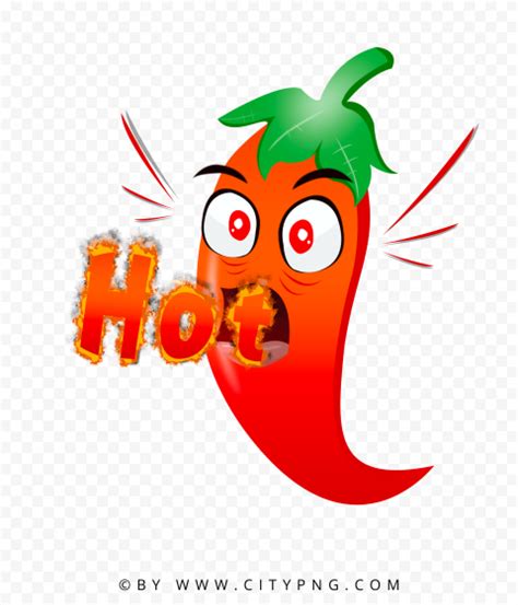 Spicy Chili Pepper Vector Cartoon Character Png Image Citypng