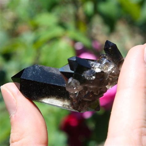 Lovely, unusual piece with unique geometry! Smoky Quartz Crystal Cluster with Windows · Amarisland ...