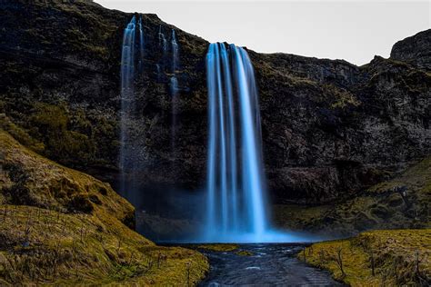 Iceland Waterfall Landscape Nature Water Scenic Outdoors River