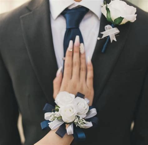 Navy Blue Corsage And Boutonnière Jenscorsagecollection On Instagram