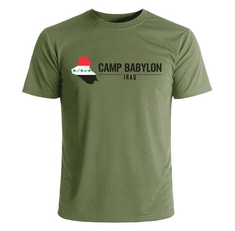 Camp Babylon Iraq T Shirt Iraq Duty Station T Shirts