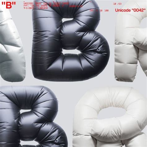 Four Different Types Of Inflatable Pillows With The Letter B On Them