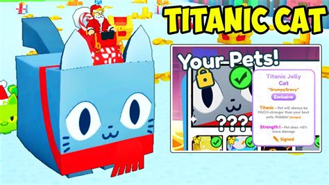 I Hatched The Titanic Jolly Cat In Roblox Pet Simulator X Youtube