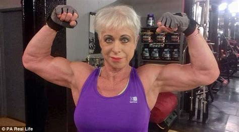 Muscular Beautiful Older Woman Farm Girl Flexing Almost 50 Year Old